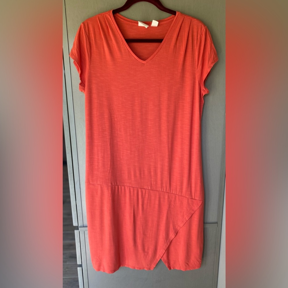Chico's Coral Midi Dress